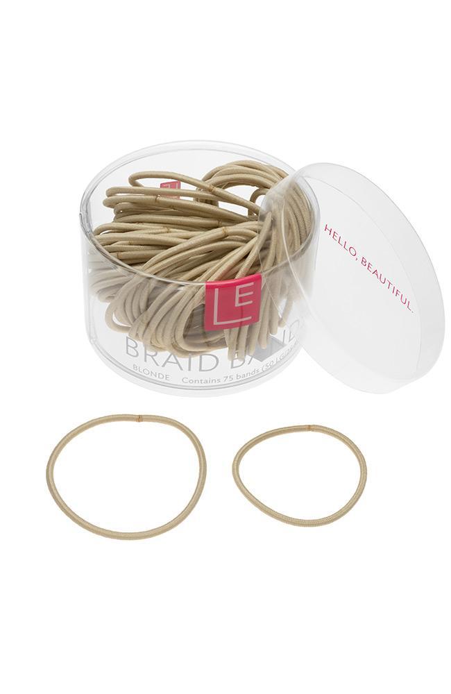 Hair bands, small and large, beige/blonde
