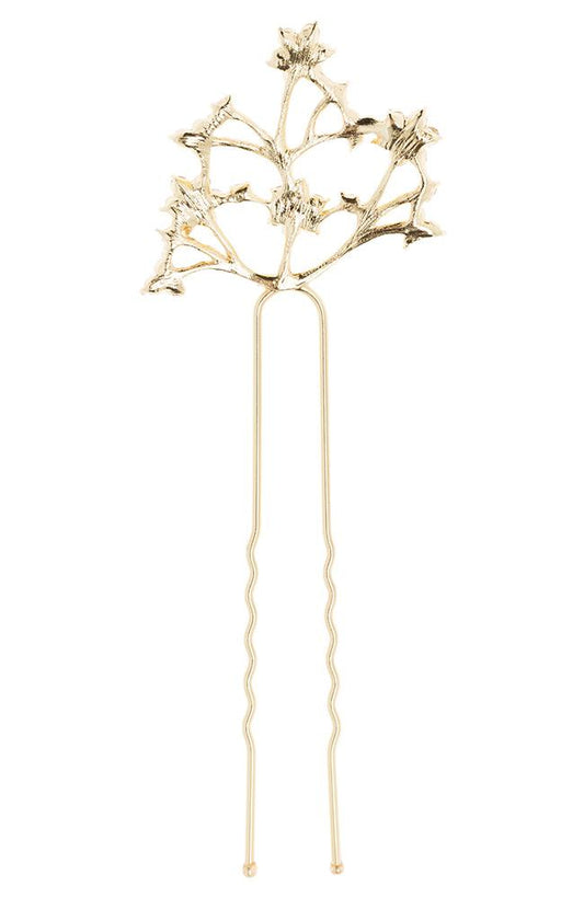 Gold and Crystal Star Bridal Hair Pin, L. Erickson