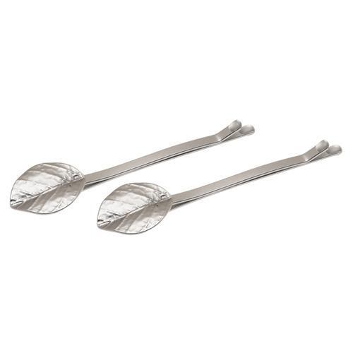 Leaf Bobby Pin Pair - Matte