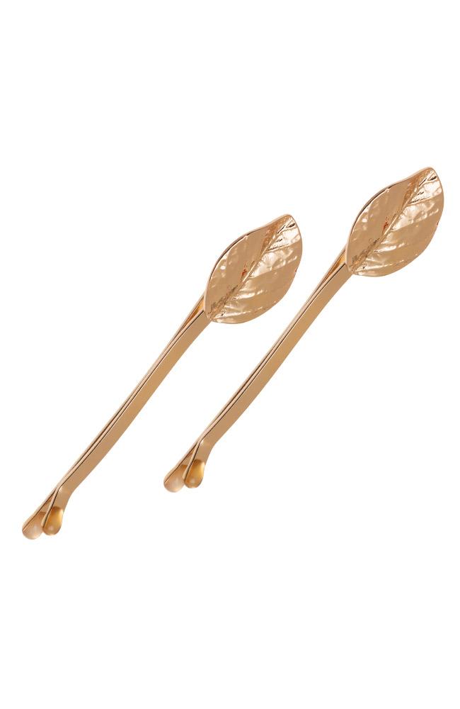 Leaf Bobby Pin Pair
