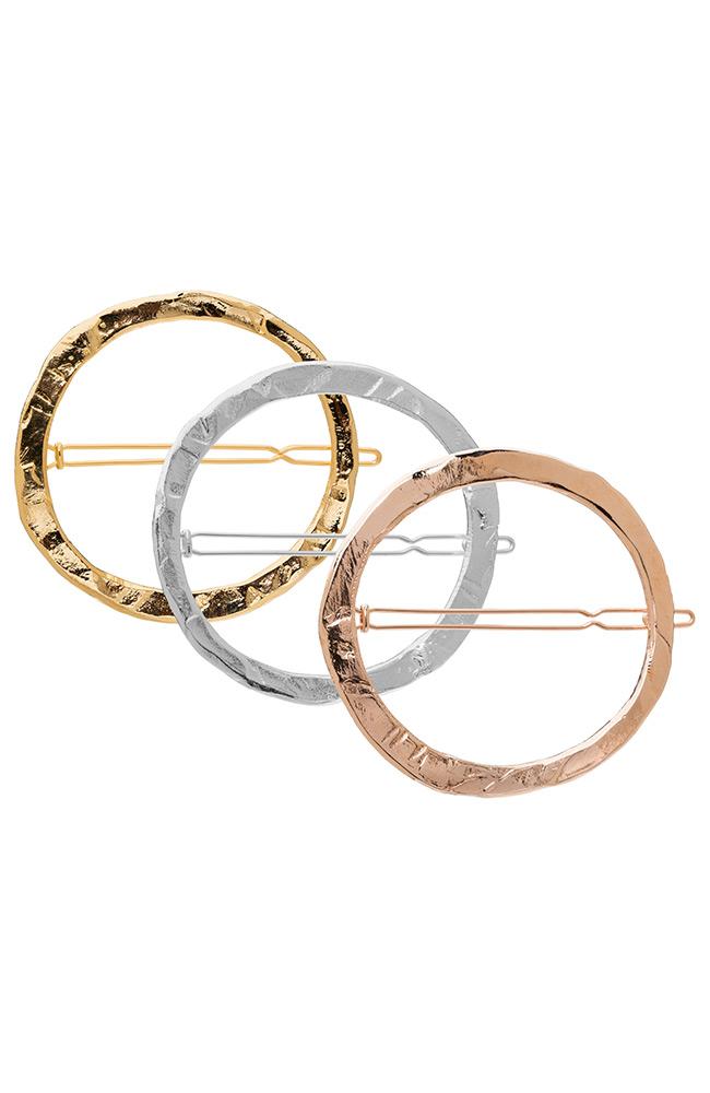 Large Rustic Circle Tige Boule Barrette