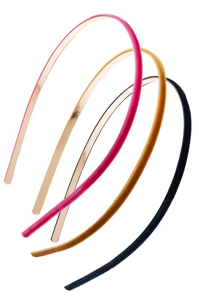 Velvet Skinny Headband 3-Pack