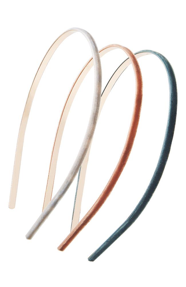 Velvet Skinny Headband 3-Pack