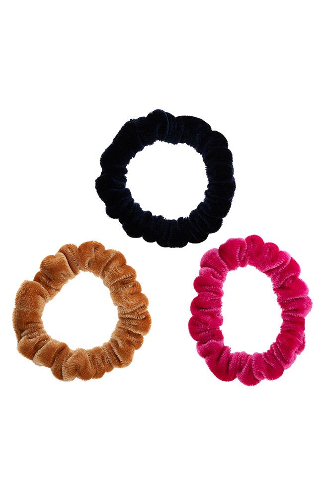Velvet Small Scrunchies 3-Pack