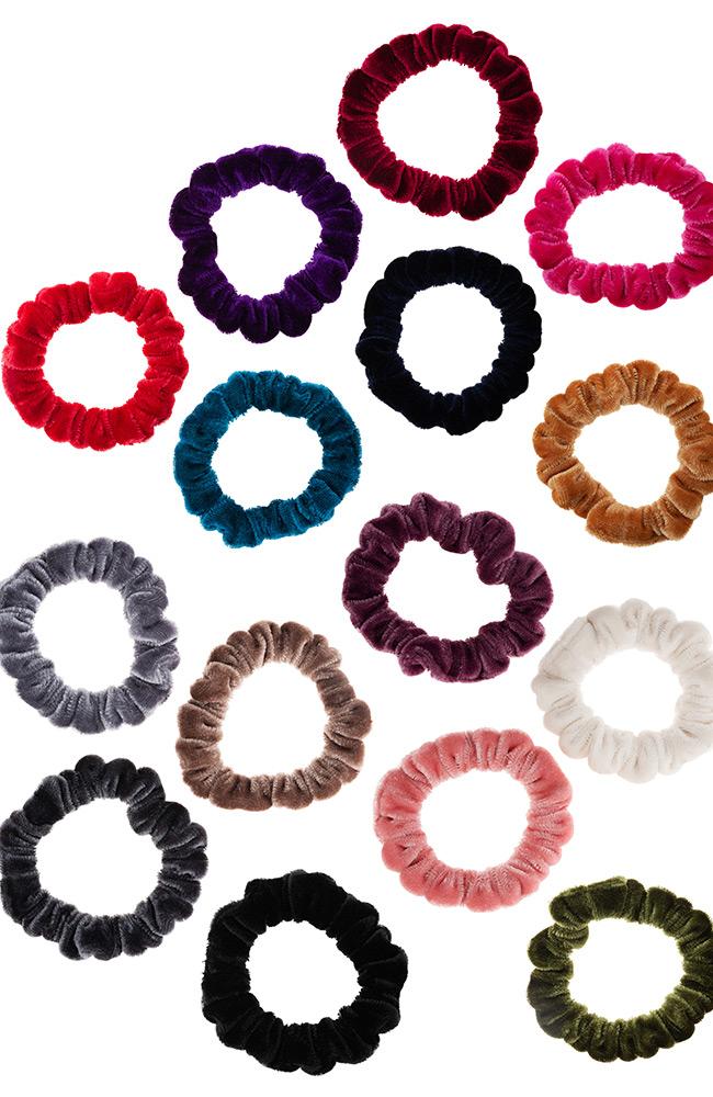 Velvet Small Scrunchies 3-Pack