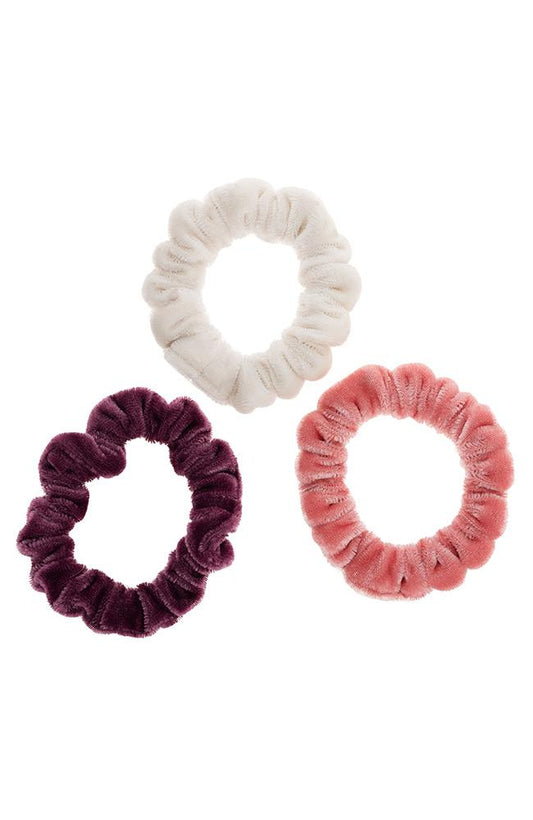 Velvet Small Scrunchies 3-Pack