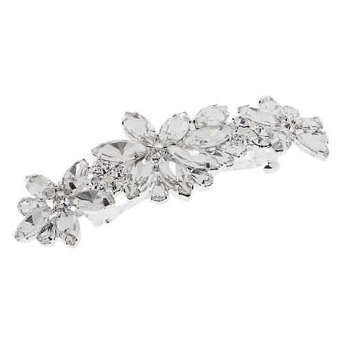 crystal flower barrette by L. Erickson