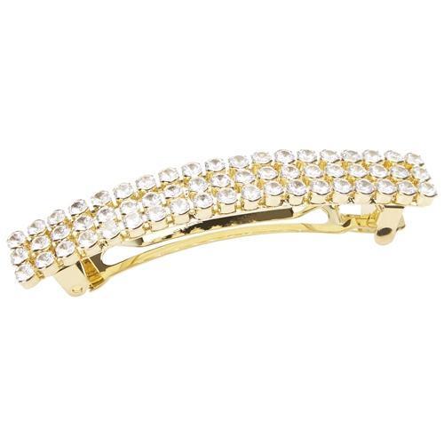 Triple Crystal Regular Barrette