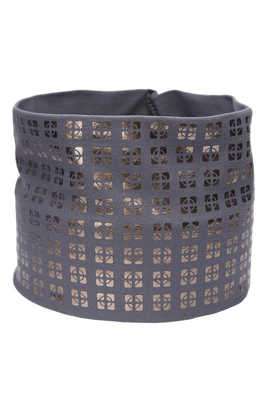 Metallic Geo Print Headwrap