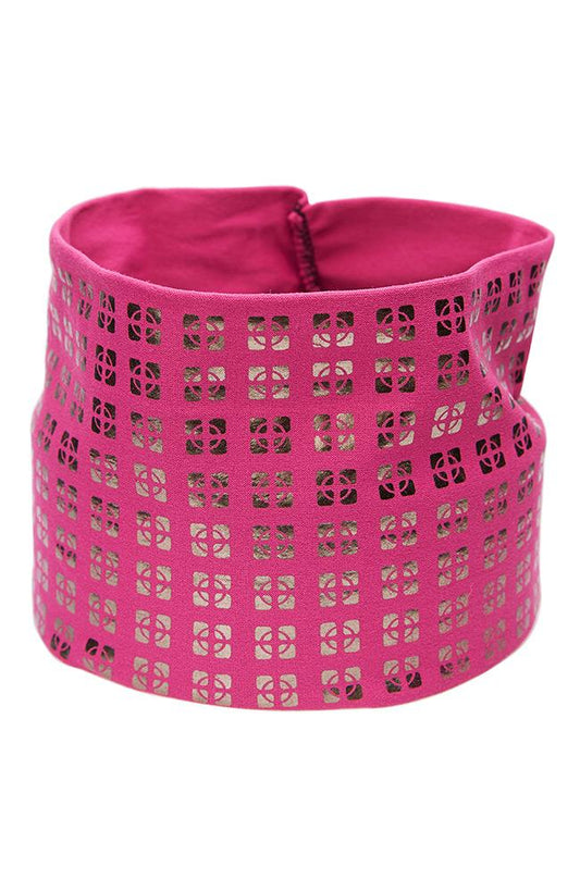 Metallic Geo Print Headwrap
