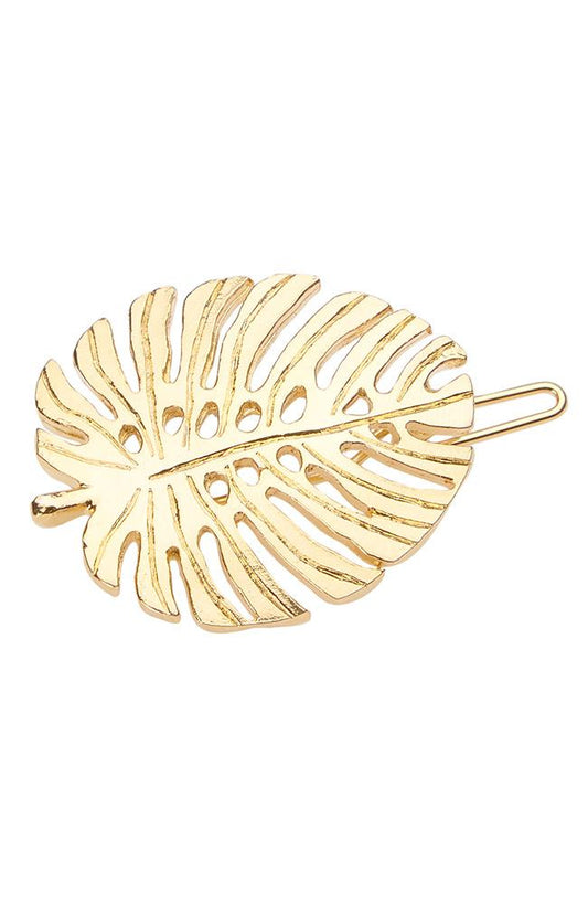 Small Leaf Tige Boule Barrette