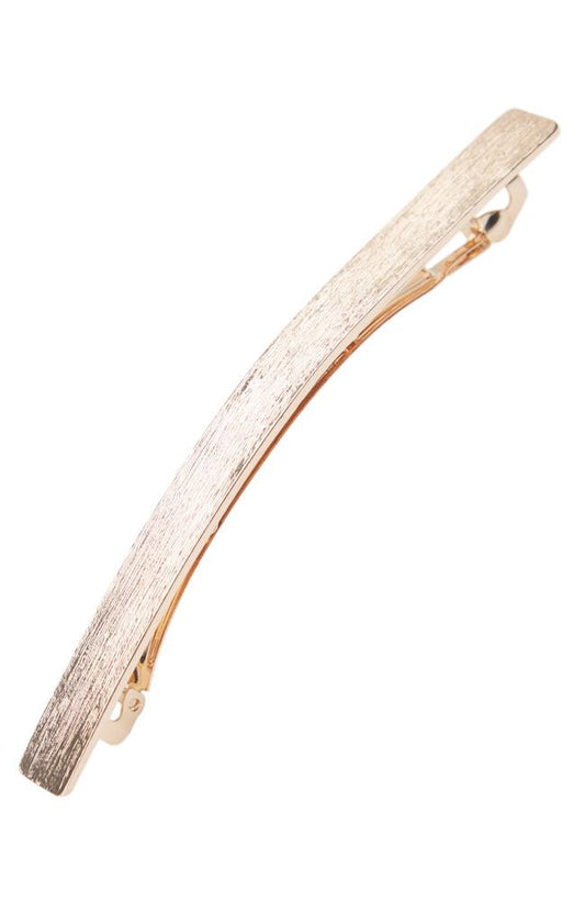 Textured Metal Long & Skinny Barrette