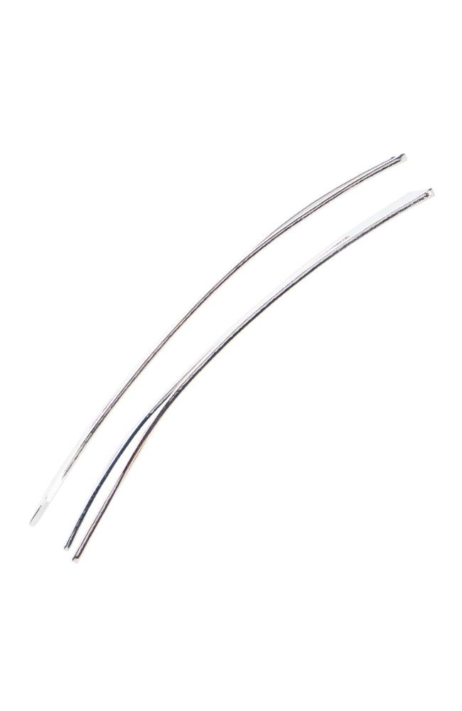 L. Erickson Metal Hair Pins, Chignon pair, side view hair pins