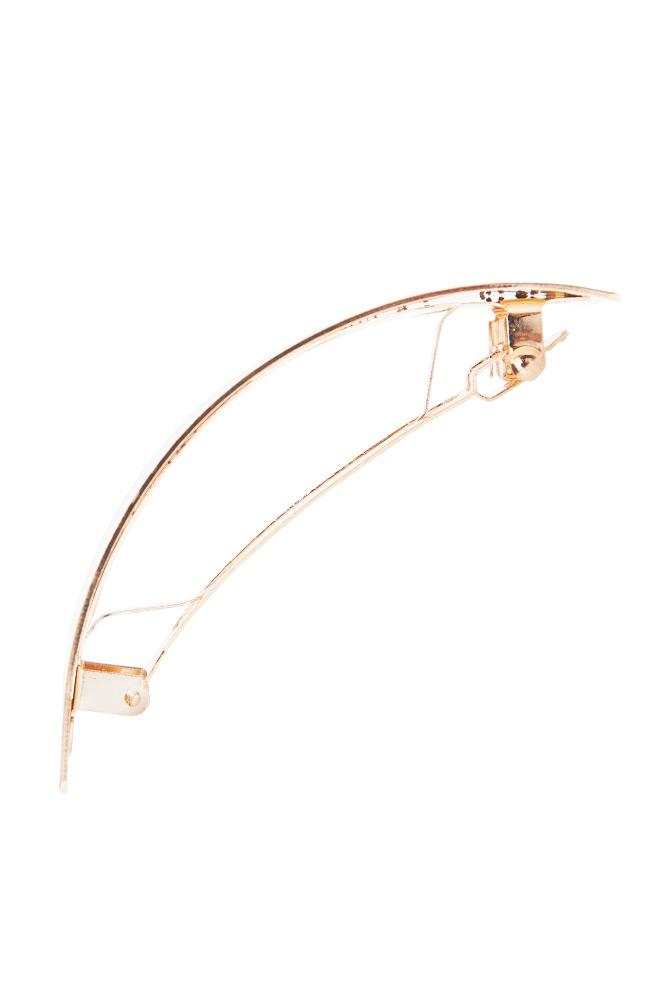 Shiny Metal Volume Barrette