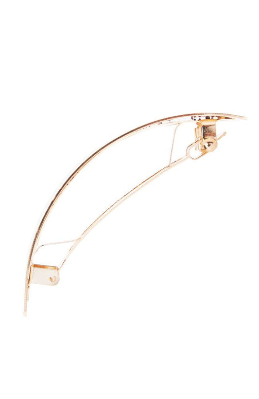 Shiny Metal Volume Barrette