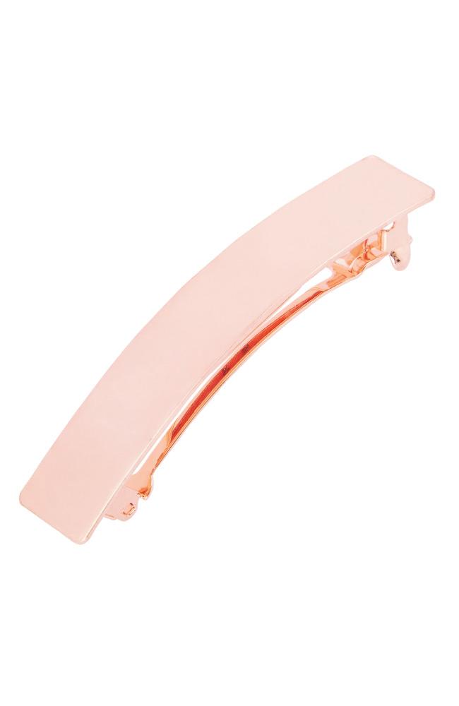 Shiny Metal Small Rectangle Barrette