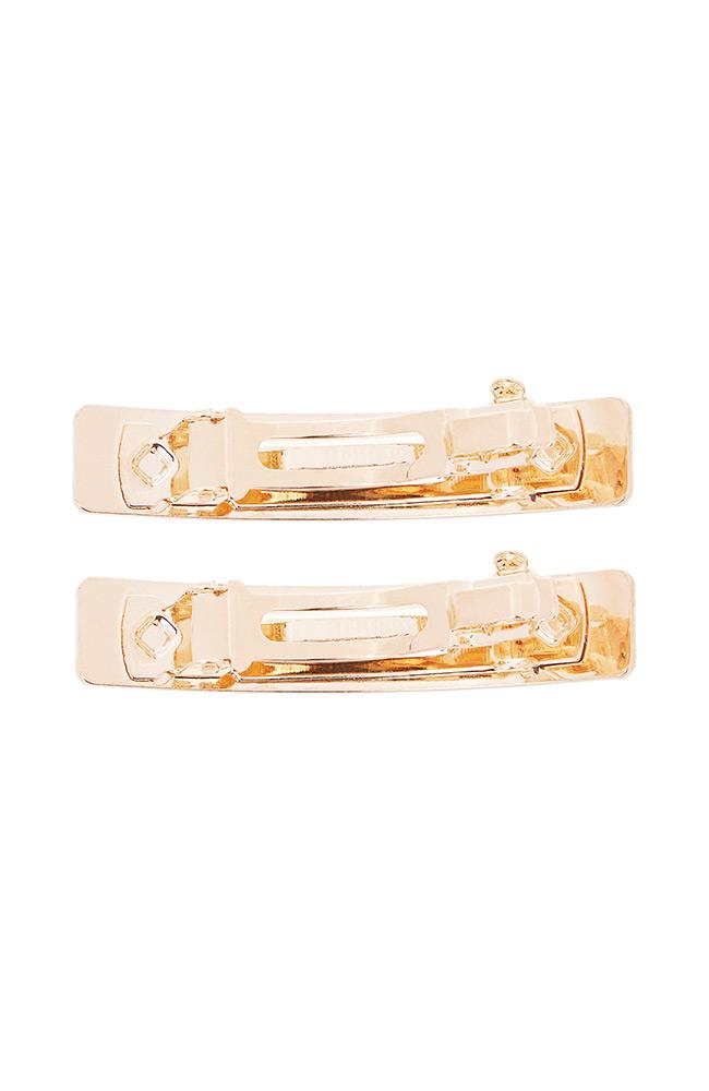 Shiny Metal Mini Barrette Pairs