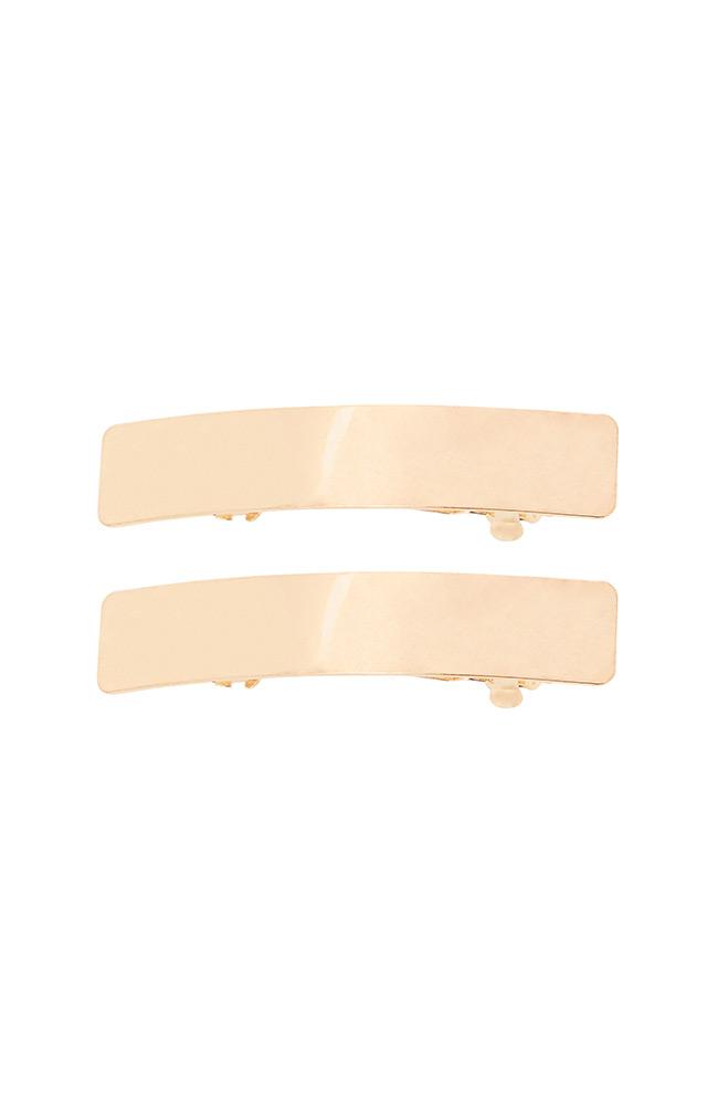 Shiny Metal Mini Barrette Pairs