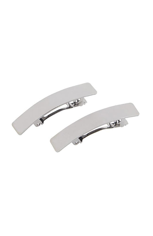 Shiny Metal Mini Barrette Pairs