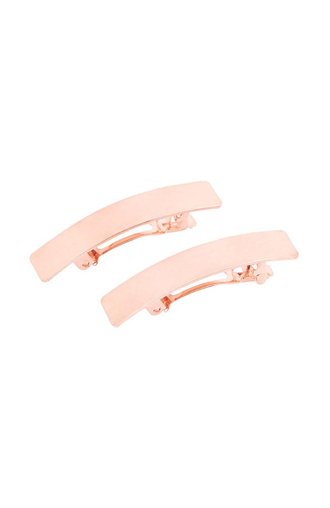 Shiny Metal Mini Barrette Pairs