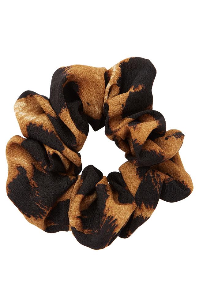 Classic leopard print scrunchie, medium ponytail holder by L. Erickson