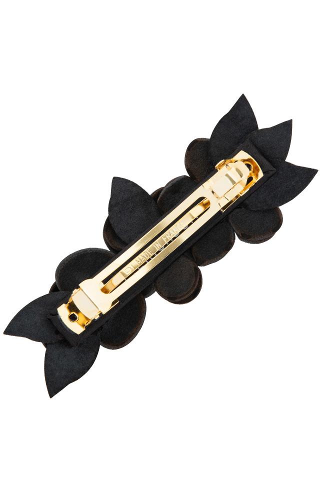 Rose Barrette - Leather