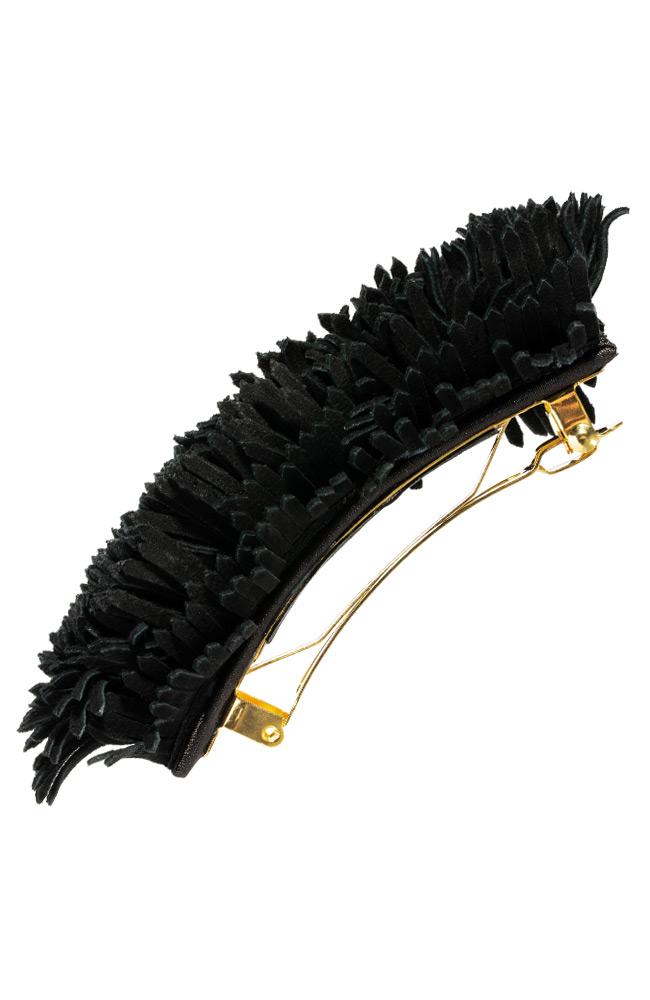 Leather Fringe Barrette