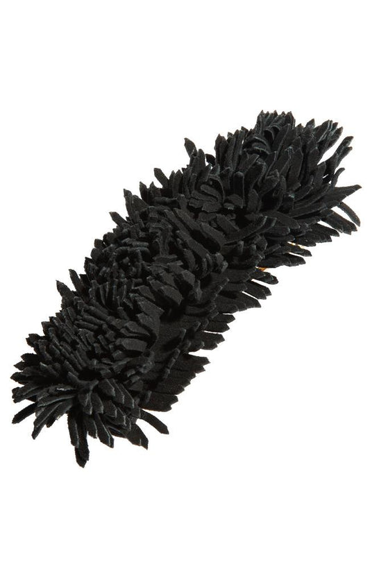 Leather Fringe Barrette