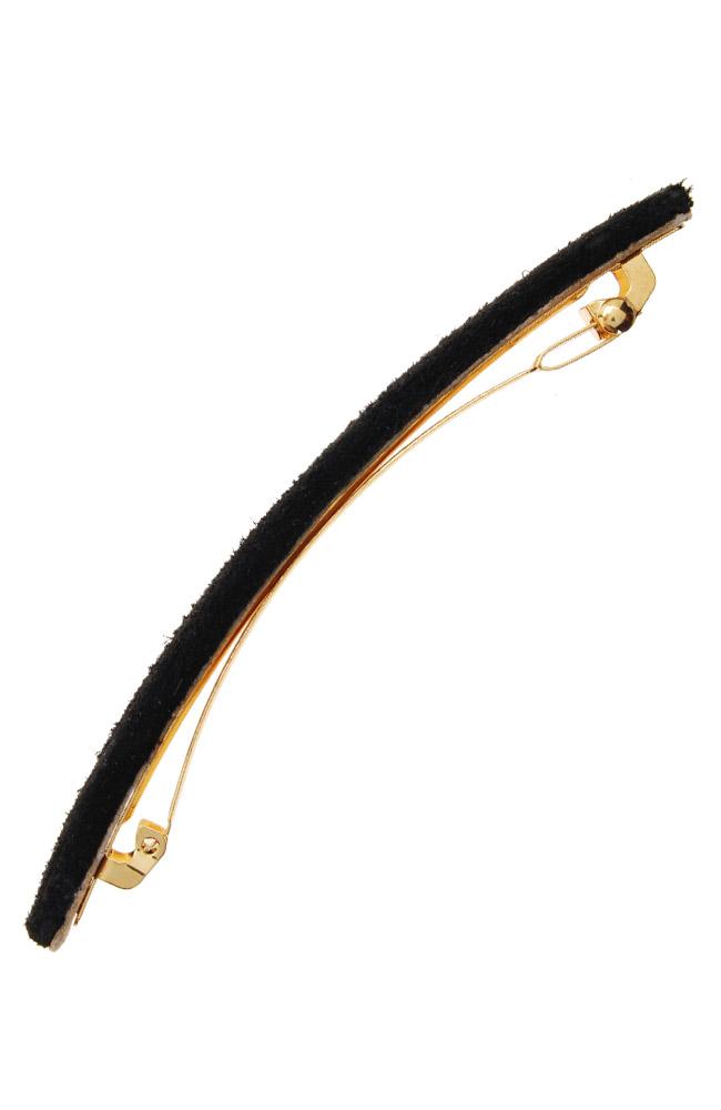 Suede Long and Skinny Barrette