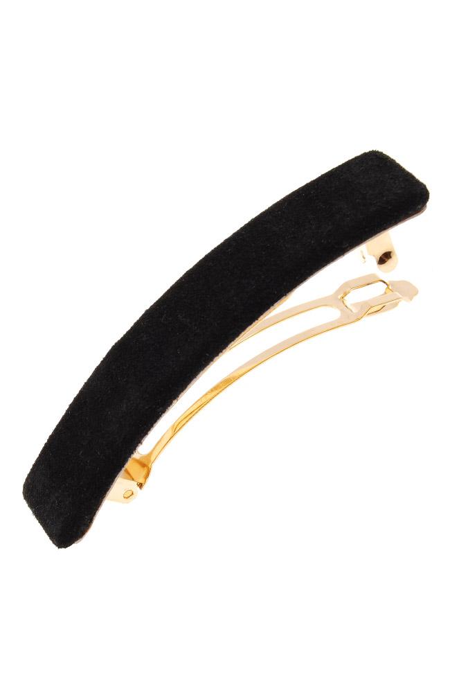 Suede Rectangle Barrette