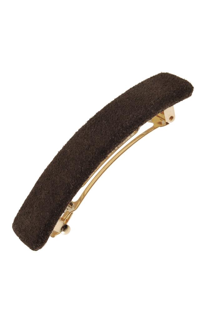Suede Rectangle Barrette