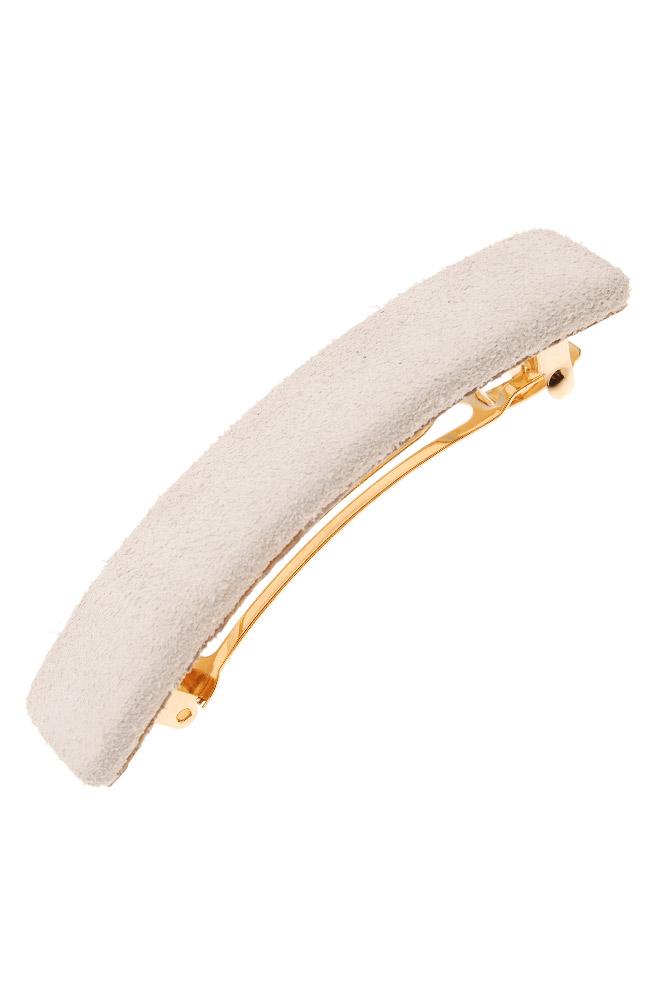 Suede Rectangle Barrette
