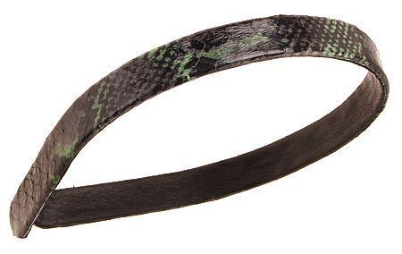Fern Green Snakeskin Headband made in the USA
