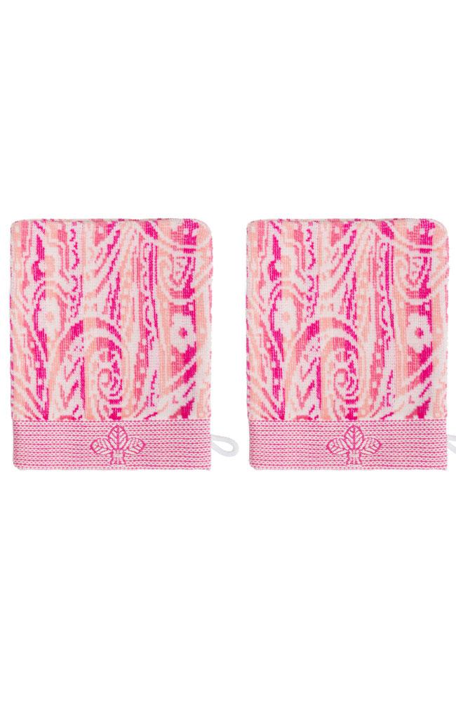 Purple Bath Mitts, 2 pack, 100% Cotton, by France Luxe Body