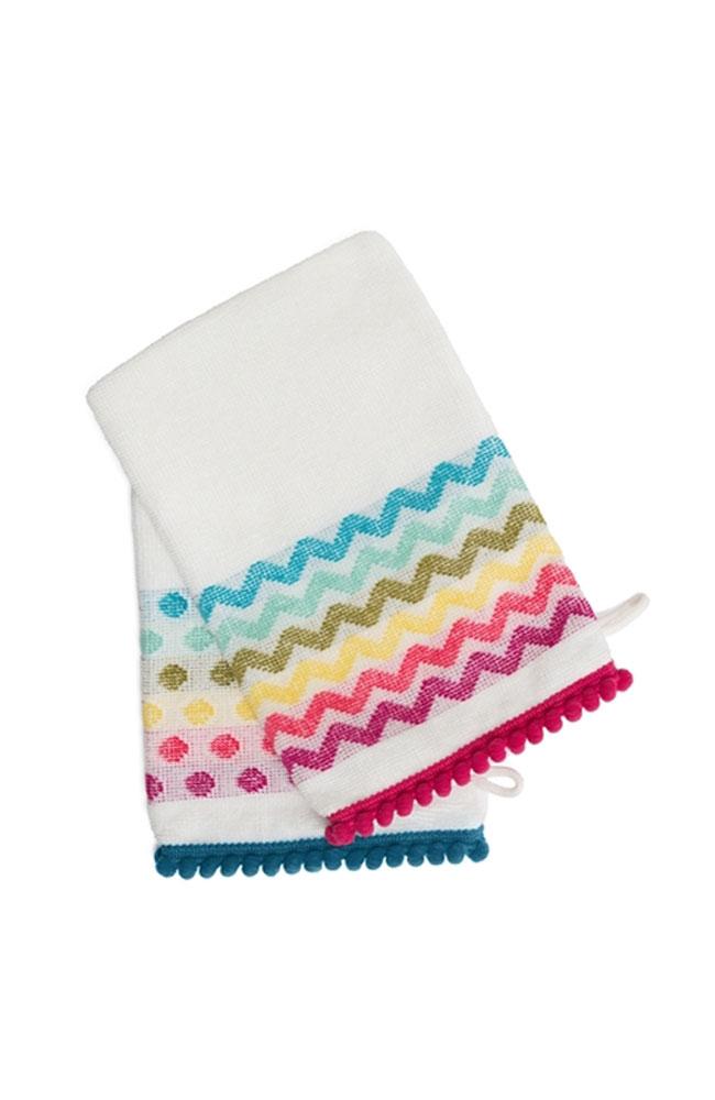 Luxury Bath Mitts, 2 pack, 100% Cotton, by France Luxe Body